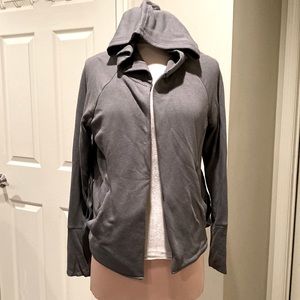 Athleta fleece hooded cardigan, Sz S